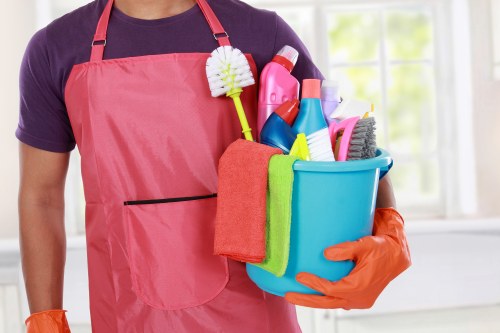 Professional move out cleaning in a kitchen area