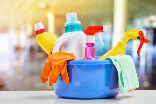 Window cleaning supplies and spotless glass surfaces