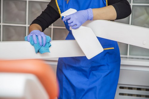 Step-by-step mattress cleaning process in progress